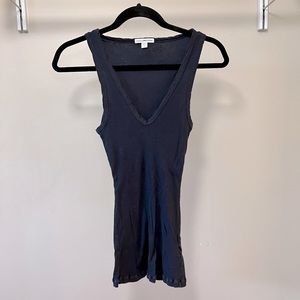 James perse ribbed V-neck tank